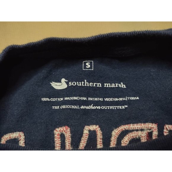 Southern Marsh Womens long sleeve Navy/Red plaid pocket SZ S - Picture 5 of 7